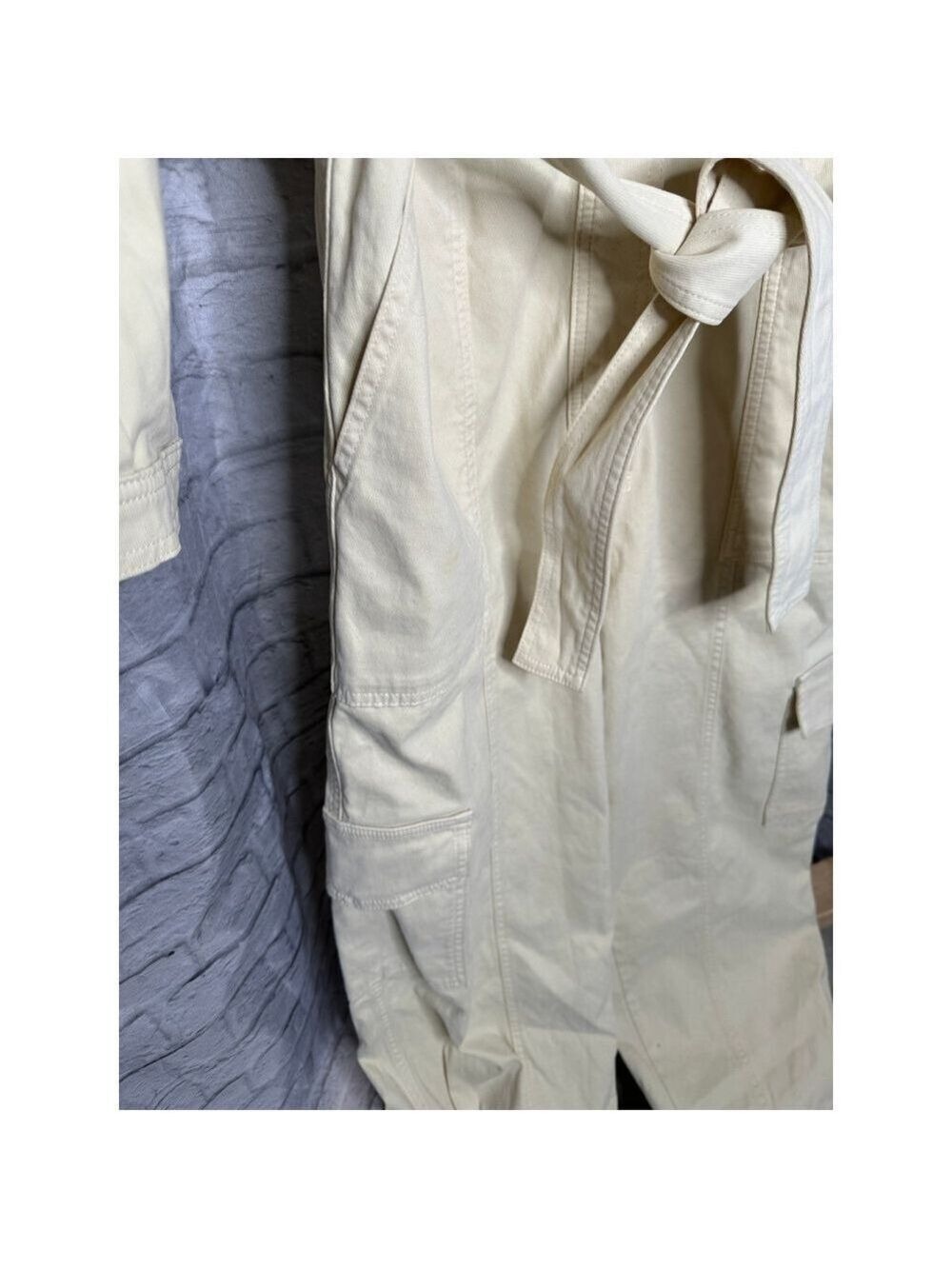 Banana Republic NWT Utility Jumpsuit Small Belted Cotton Stretch - Picture 5 of 9